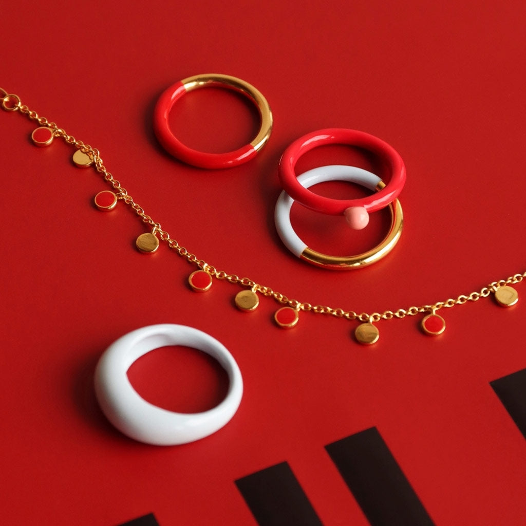 LULU Copenhagen Boho Armband Bracelets Passion Red