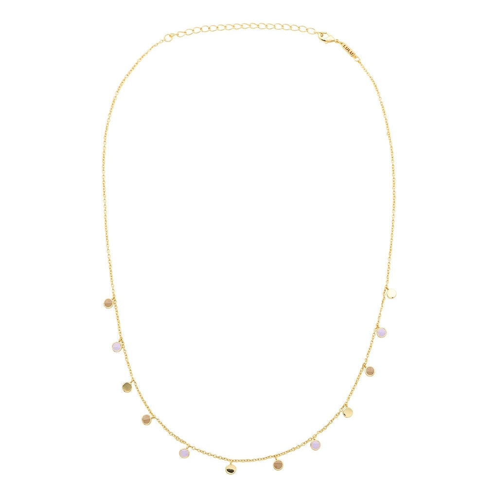 LULU Copenhagen Boho Halsband Necklaces Mocha Mousse/Purple