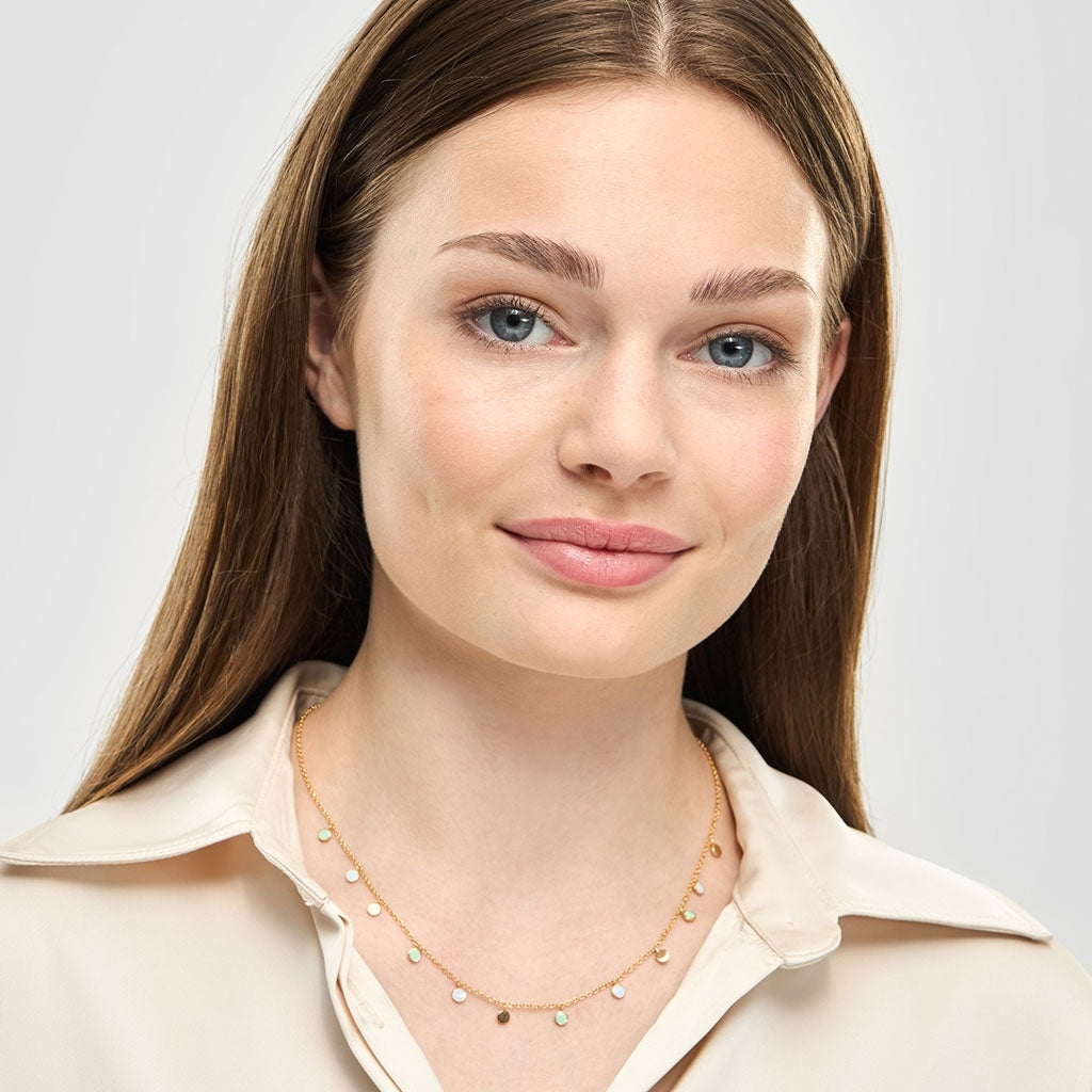 LULU Copenhagen Boho Halsband Necklaces Skyride Blue/Seasalt Green