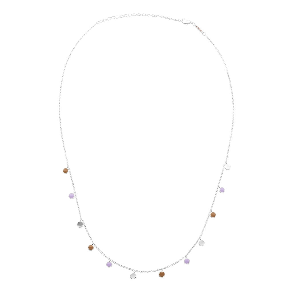 LULU Copenhagen Boho Halsband Necklaces Mocha Mousse/Purple