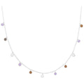 Boho Halsband - Mocha Mousse/Purple