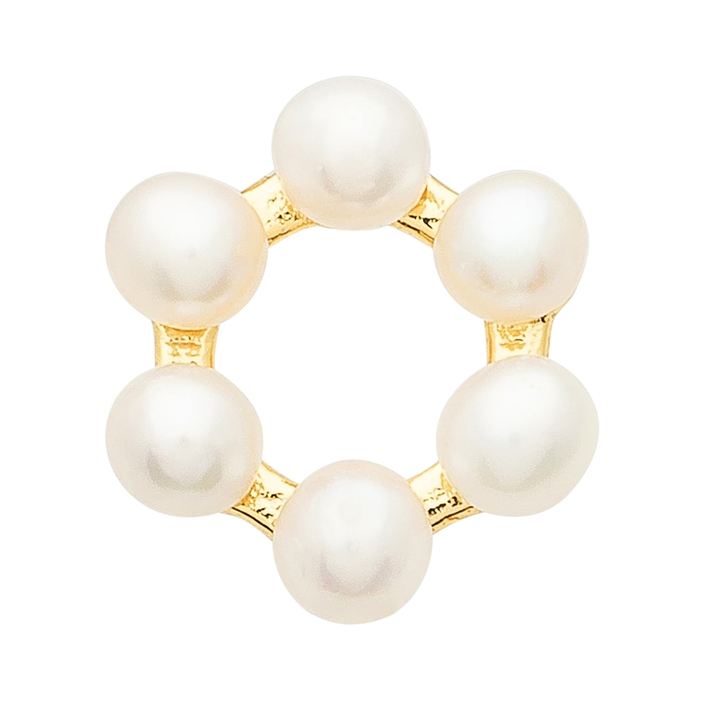 LULU Copenhagen Bouquet Circle earring 1 pcs Ear stud, 1 pcs Guldpläterad