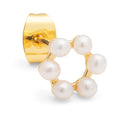 Bouquet Circle earring 1 pcs - Guldpläterad