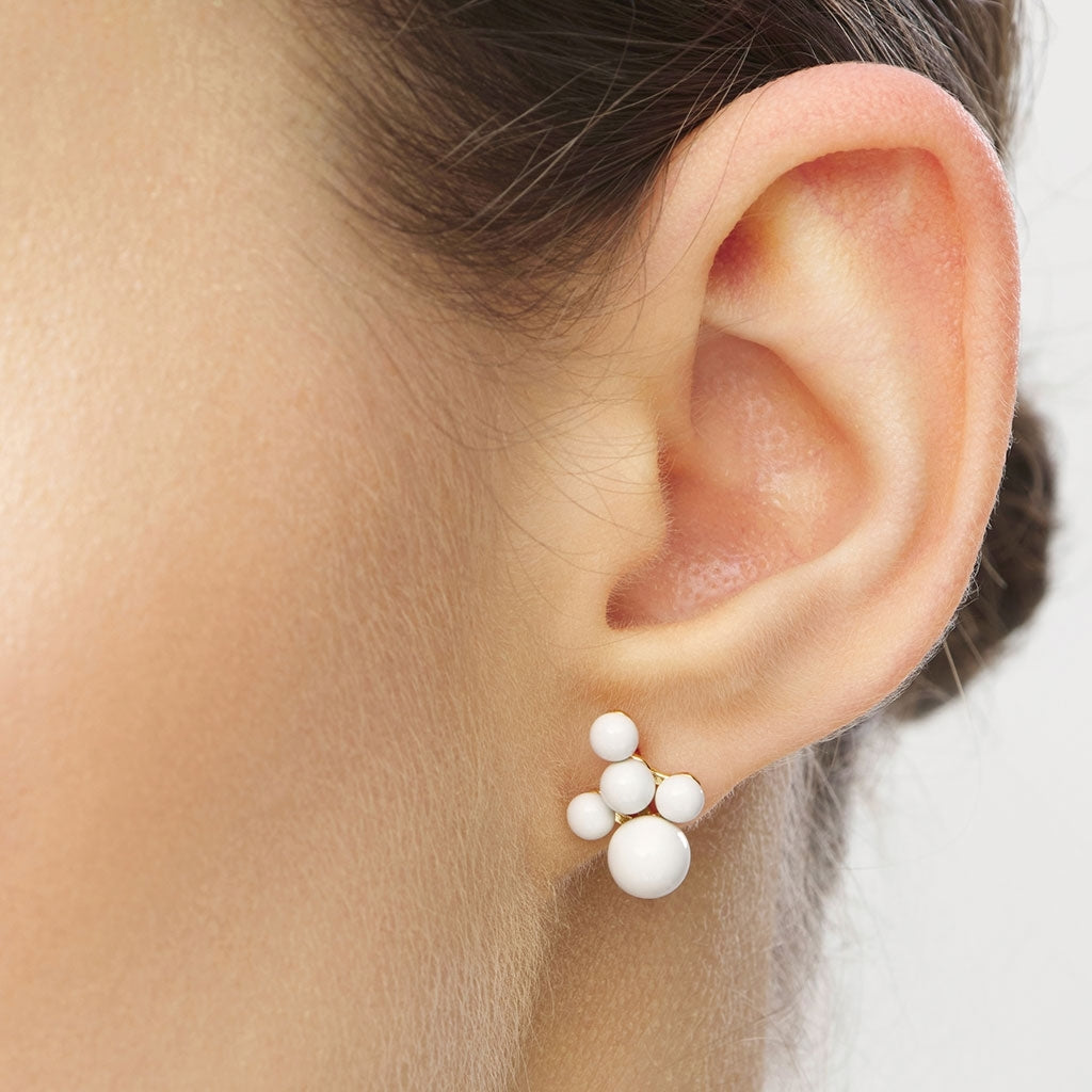 LULU Copenhagen Bouquet Cloud örhänge 1 st Ear stud, 1 pcs Coconut Milk