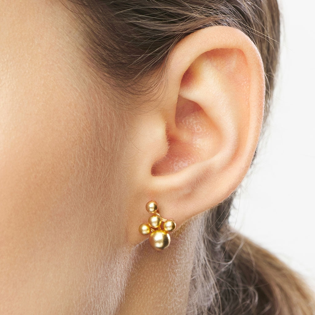 LULU Copenhagen Bouquet Cloud örhänge 1 st Ear stud, 1 pcs Guldpläterad