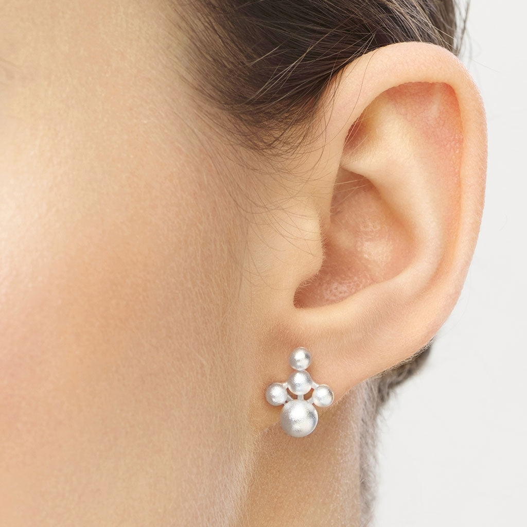 LULU Copenhagen Bouquet Cloud örhänge 1 st Ear stud, 1 pcs Silver Plated