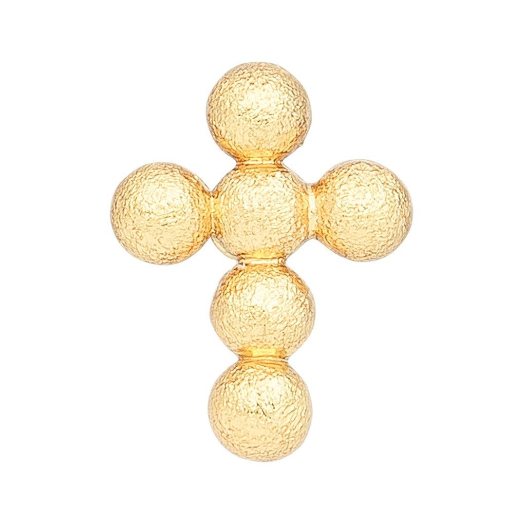 LULU Copenhagen Bouquet Cross 1 st Ear stud, 1 pcs Guldpläterad