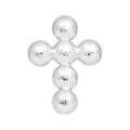 Bouquet Cross 1 st - Silver Plated