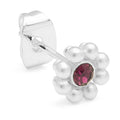 Bouquet Crystal Flower 1 st - Silverplateräd - Ametist