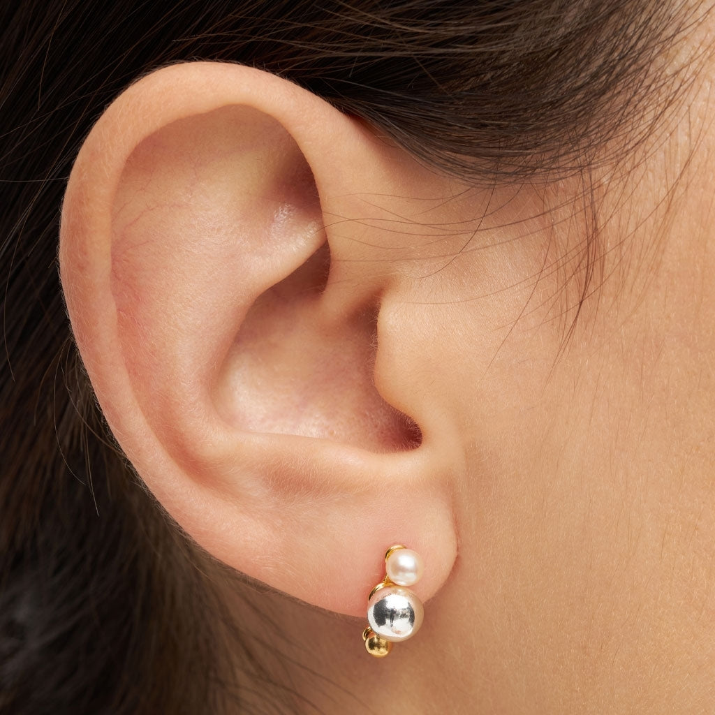 LULU Copenhagen Bouquet Drip Silver örhänge 1 st Ear stud, 1 pcs Guldpläterad