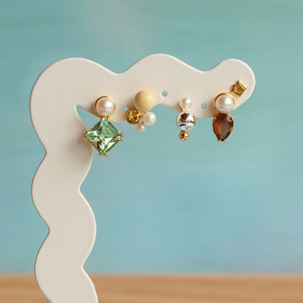 LULU Copenhagen Bouquet Drip Silver örhänge 1 st Ear stud, 1 pcs Guldpläterad