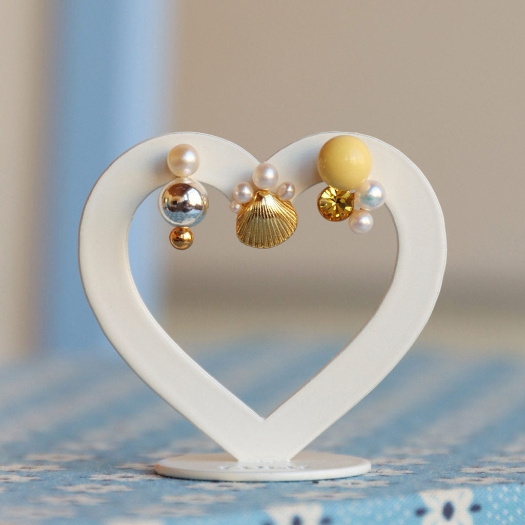 LULU Copenhagen Bouquet Lemon örhänge 1 st Ear stud, 1 pcs Guldpläterad