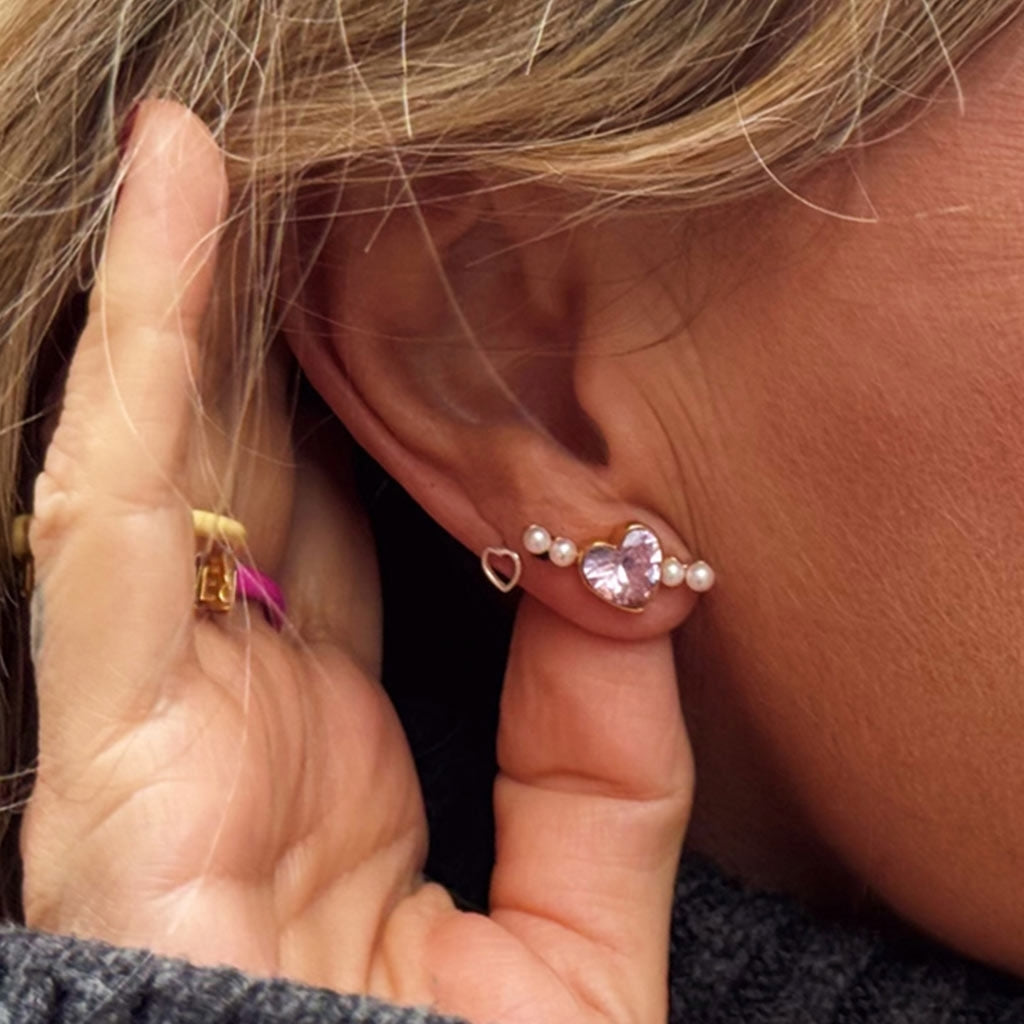 LULU Copenhagen Bouquet Love örhänge 1 st Ear stud, 1 pcs Vintage Rose