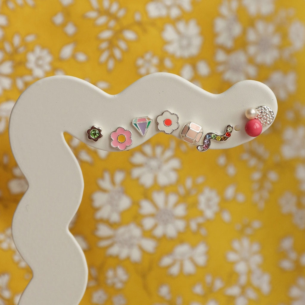 LULU Copenhagen Bouquet Plate örhänge 1 st Ear stud, 1 pcs Silver Plated