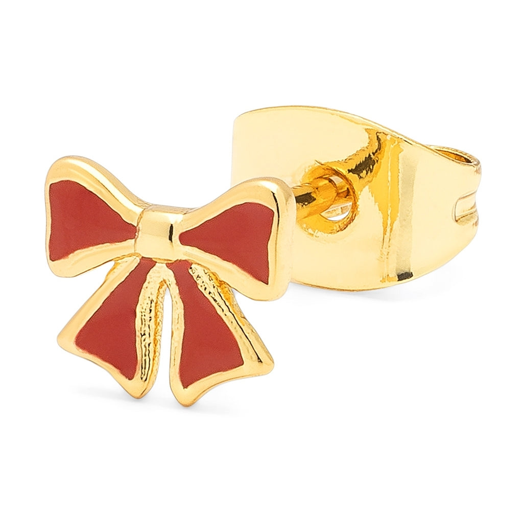 LULU Copenhagen Bow örhänge 1 stk Ear stud, 1 pcs Guldpläterad