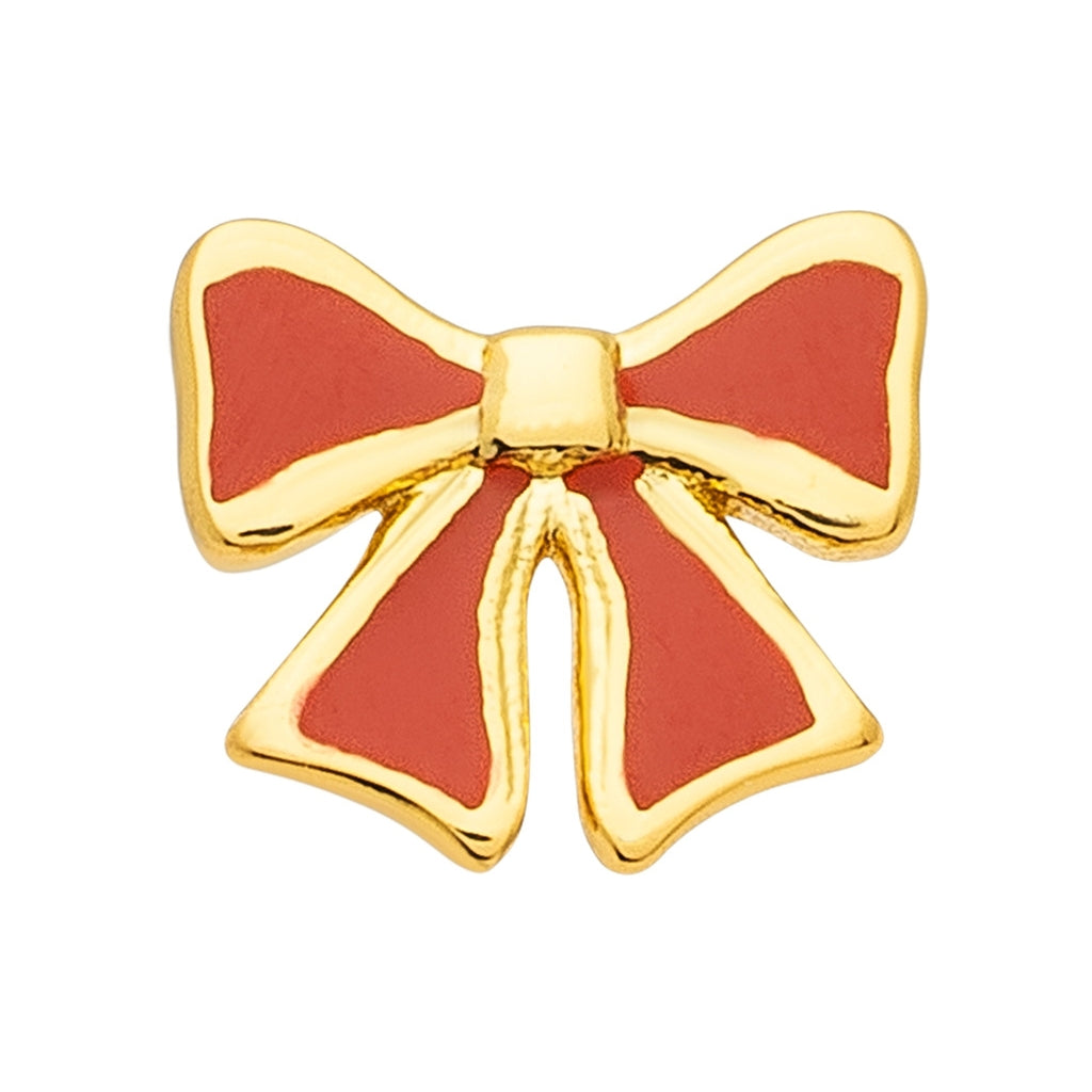 LULU Copenhagen Bow örhänge 1 stk Ear stud, 1 pcs Guldpläterad