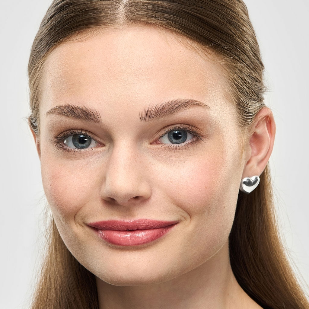 LULU Copenhagen Bubble Heart örhänge 1 st - försilvrad Ear stud, 1 pcs Silver Plated