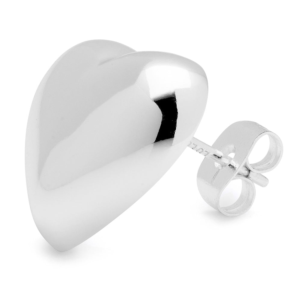 LULU Copenhagen Bubble Heart örhänge 1 st - försilvrad Ear stud, 1 pcs Silver Plated