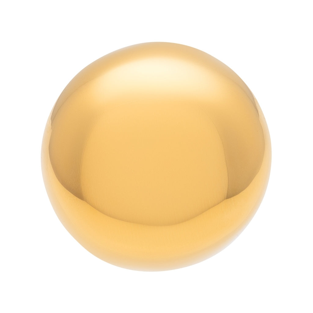 LULU Copenhagen Bubble Round örhänge 1 st - förgyllt Ear stud, 1 pcs Guldpläterad