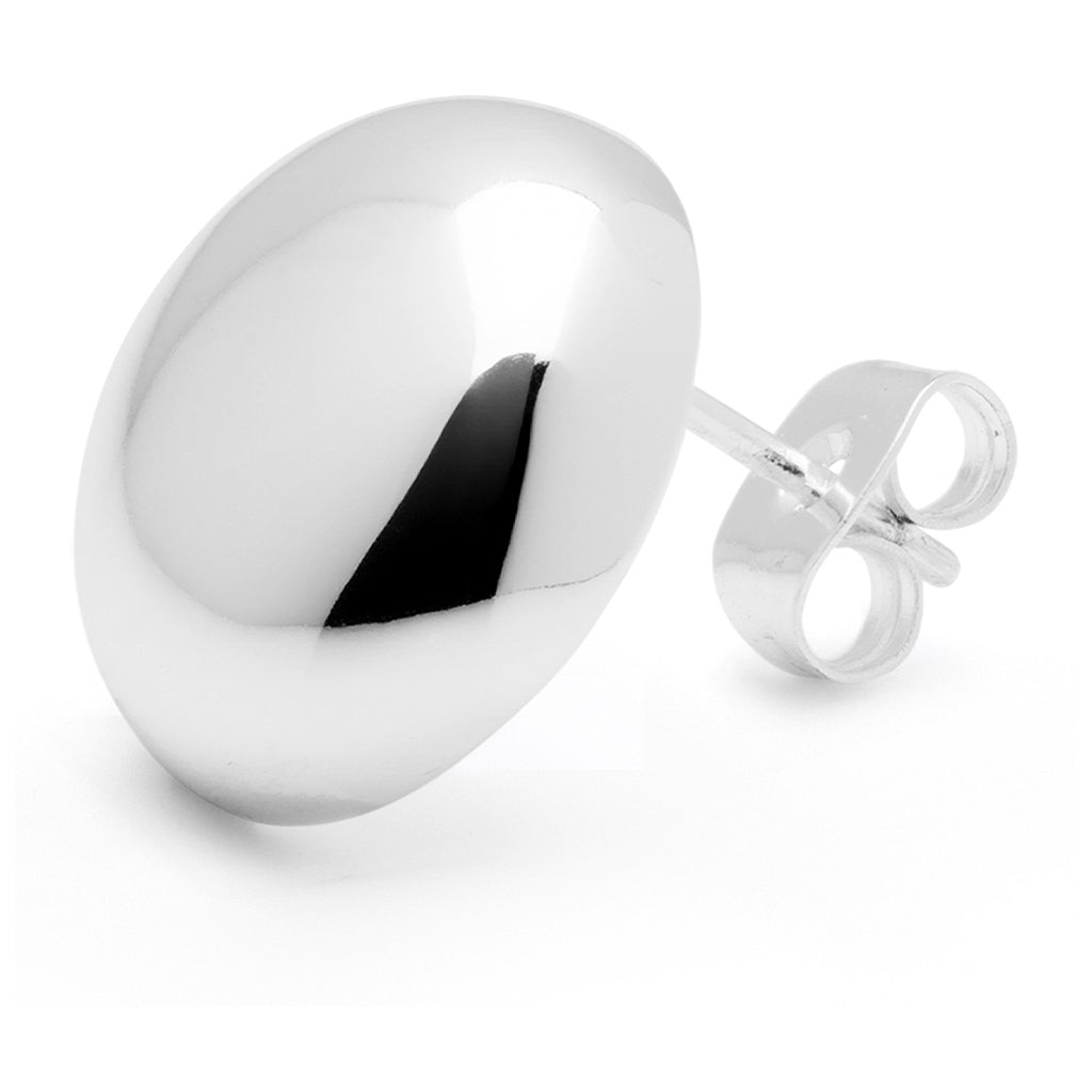 LULU Copenhagen Bubble Round örhänge 1 st - försilvrad Ear stud, 1 pcs Silver Plated