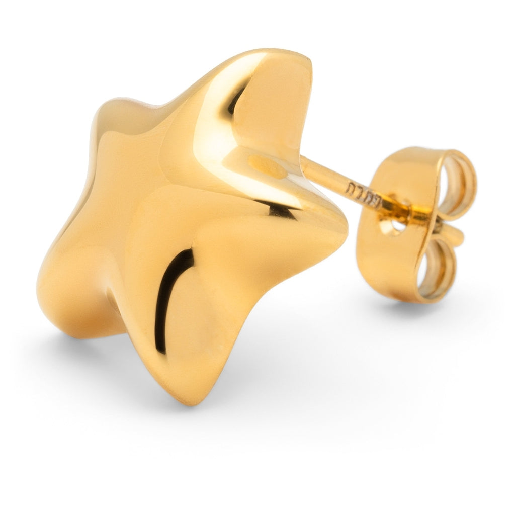 LULU Copenhagen Bubble Star örhänge 1 st - förgyllt Ear stud, 1 pcs Guldpläterad