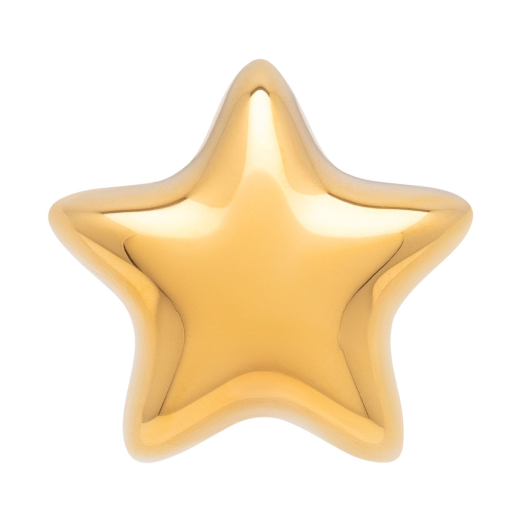 LULU Copenhagen Bubble Star örhänge 1 st - förgyllt Ear stud, 1 pcs Guldpläterad