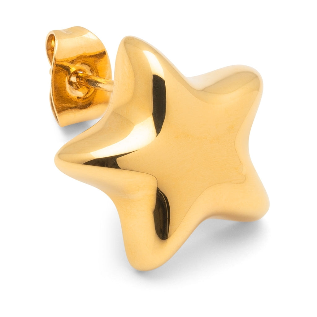 LULU Copenhagen Bubble Star örhänge 1 st - förgyllt Ear stud, 1 pcs Guldpläterad