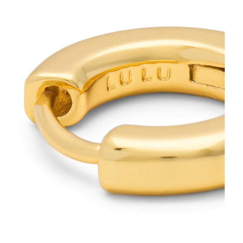 LULU Copenhagen Buckle Hoops Large Par Hoops Guldpläterad