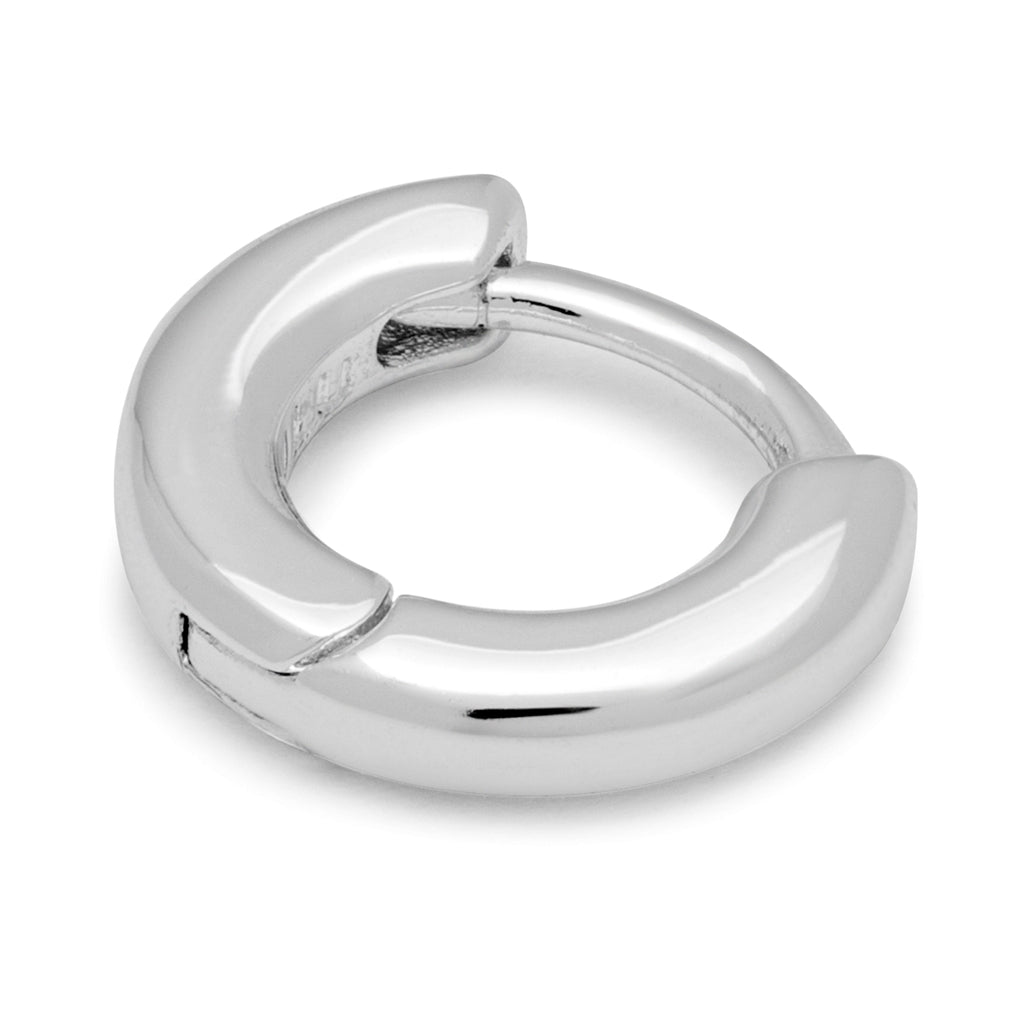 LULU Copenhagen Buckle Hoops Small par Hoops Silver Plated