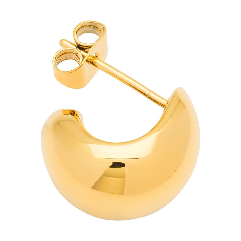 LULU Copenhagen Chunky Drop Hoops par - guldpläterad Hoops Guldpläterad