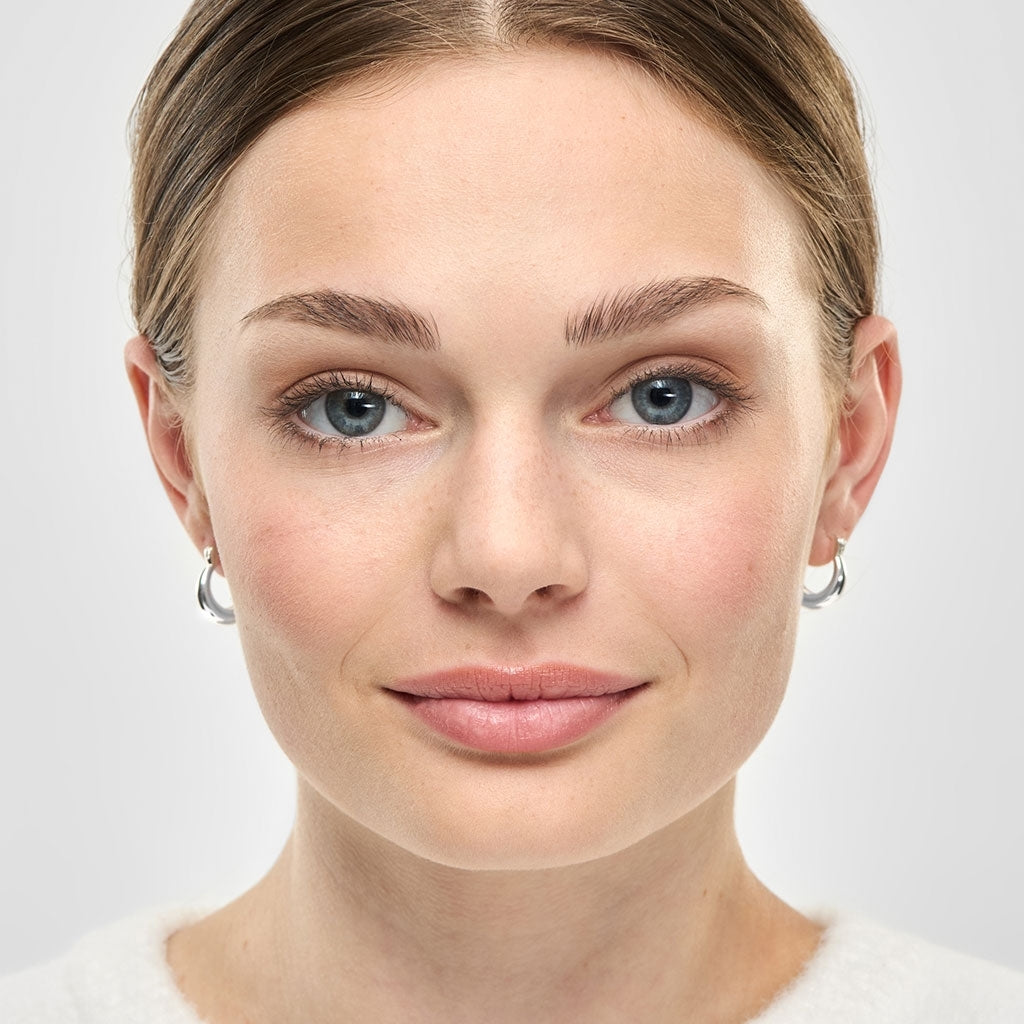 LULU Copenhagen Chunky Heavy Hoops par - försilvrad Hoops Silver Plated