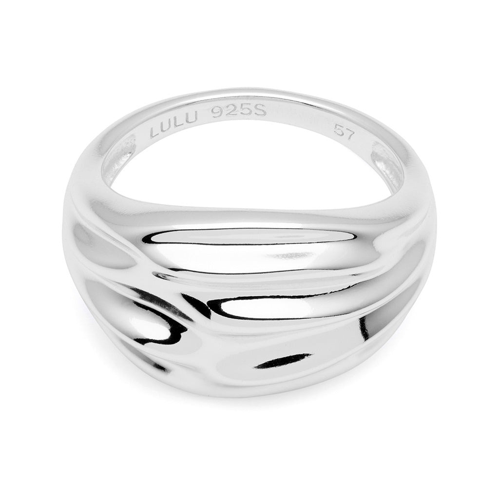 LULU Copenhagen Chunky Silk Ringa - silver Rings Silver