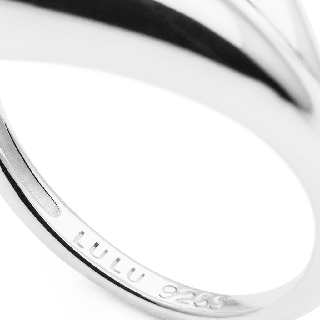 LULU Copenhagen Chunky Soft Drops Ringa - silver Rings Silver