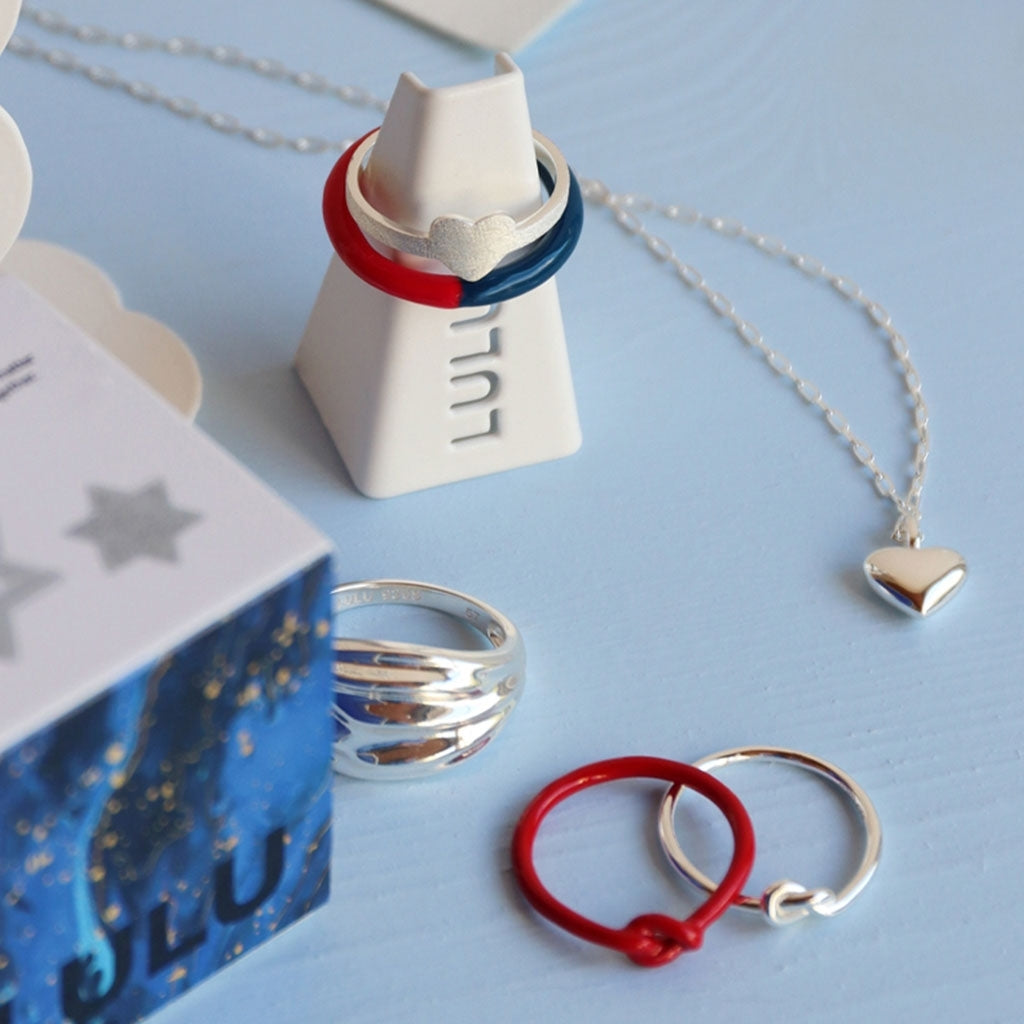 LULU Copenhagen Classic Heart Halsband Silver Necklaces Silver