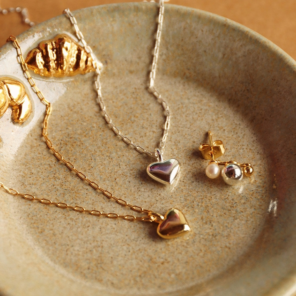 LULU Copenhagen Classic Heart Halsband Silver Necklaces Silver