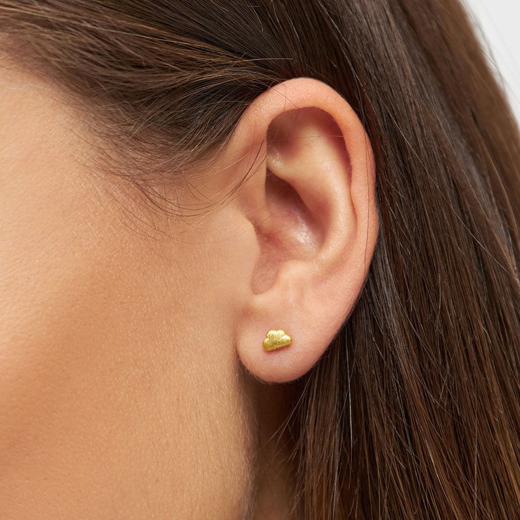 LULU Copenhagen Cloud örhänge 1 st Ear stud, 1 pcs Guldpläterad