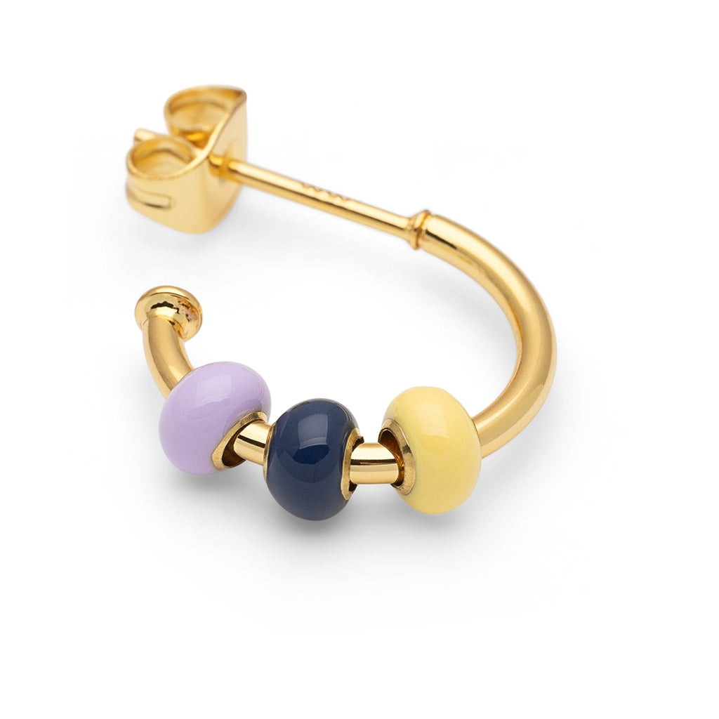 LULU Copenhagen Color Ball 3 Hoops par - Guldplateräd Hoops Memories