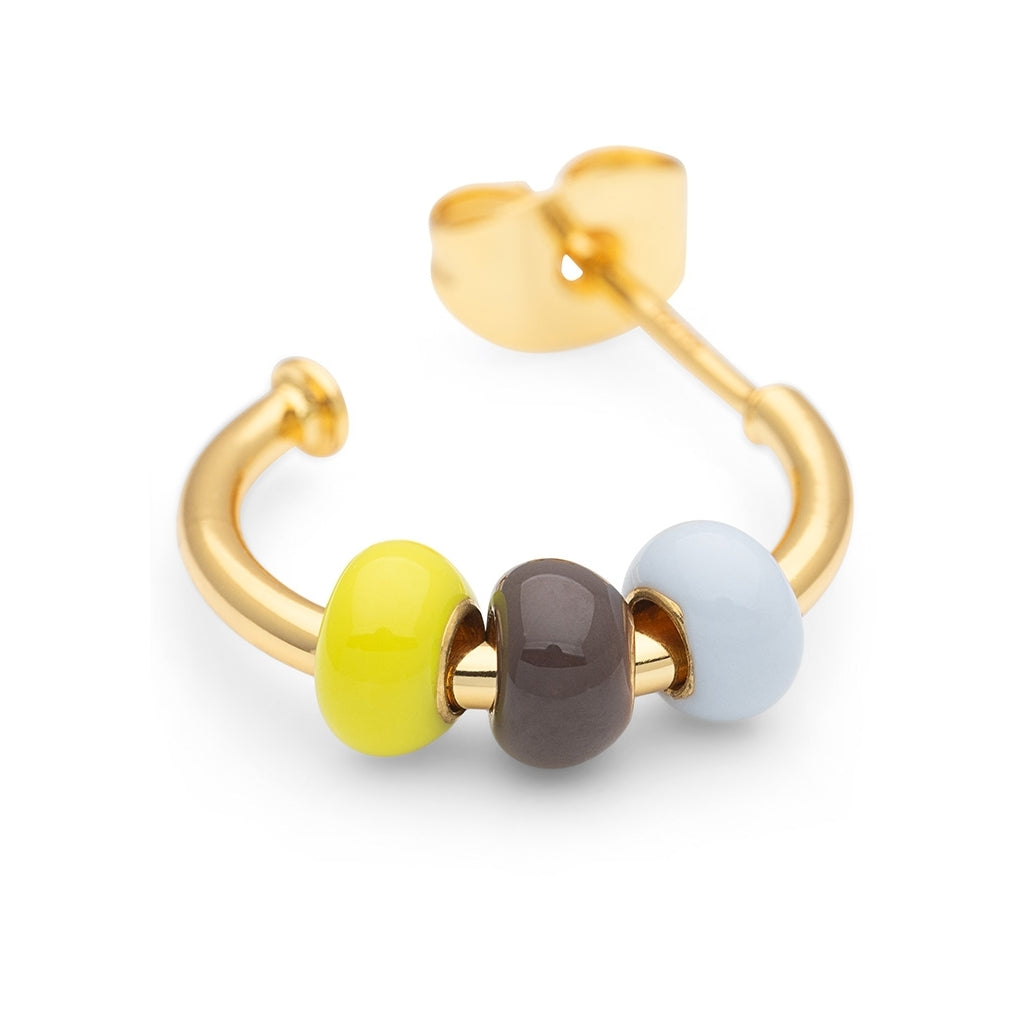 LULU Copenhagen Color Ball 3 Hoops par - Guldplateräd Hoops Poetry