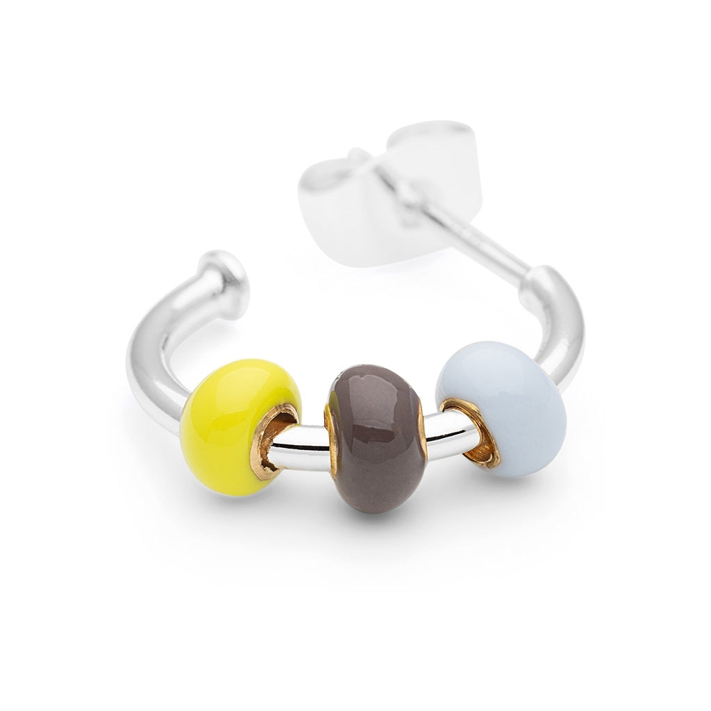 LULU Copenhagen Color Ball 3 Hoops par - Silverplateräd Hoops Poetry