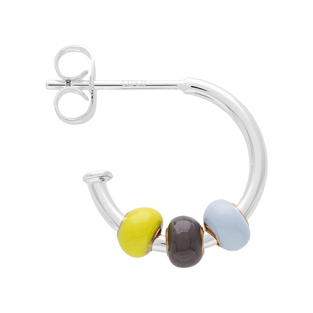 LULU Copenhagen Color Ball 3 Hoops par - Silverplateräd Hoops Poetry