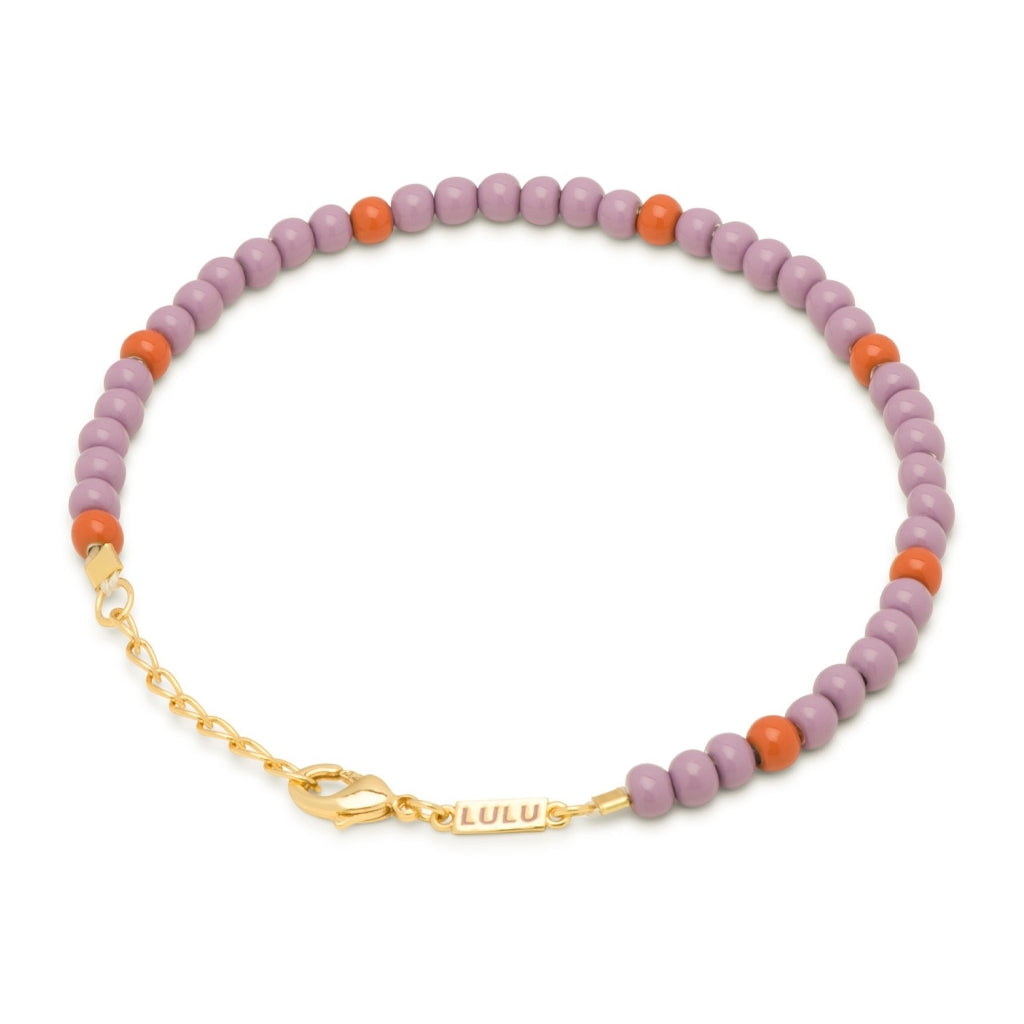 LULU Copenhagen Color Ball Armband Bracelets Purple/Rust