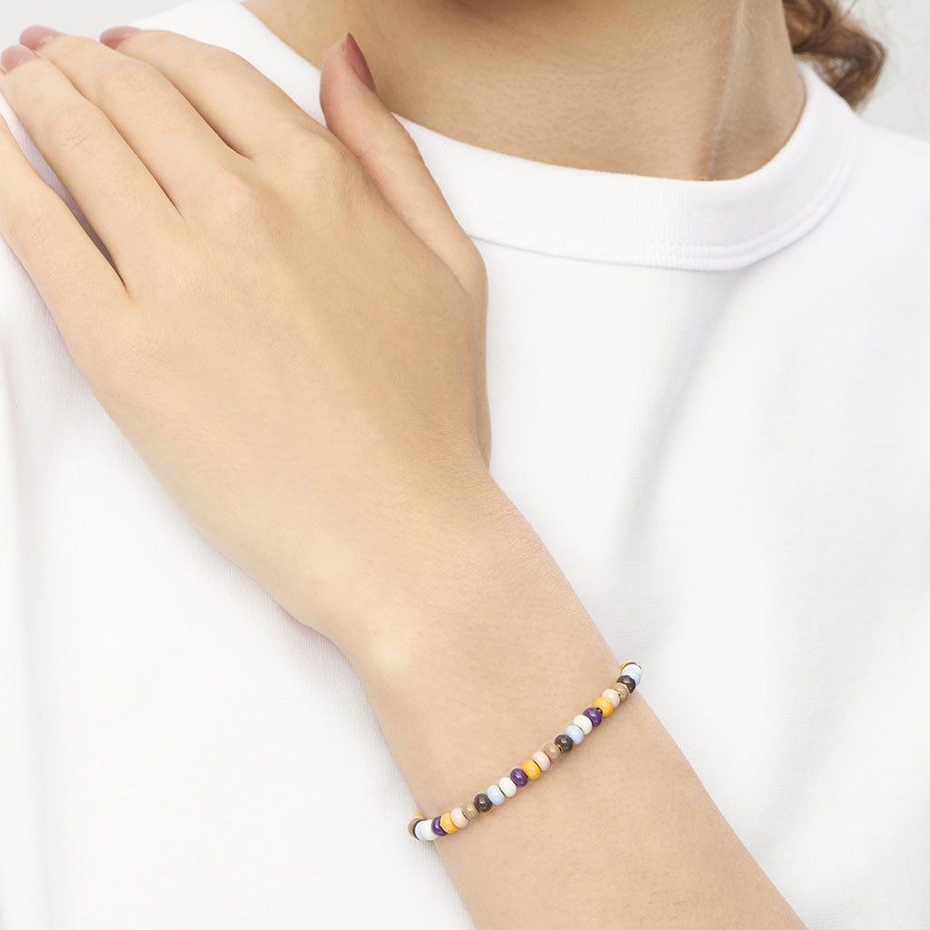 LULU Copenhagen Color Ball Armband forsilvrad Bracelets Golden Harvest