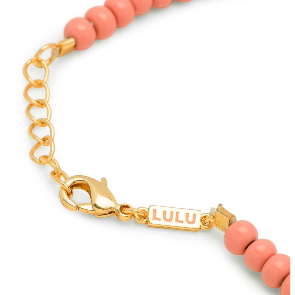 LULU Copenhagen Color Ball Bracelet Charms guldpläterad Bracelets Burnt Coral