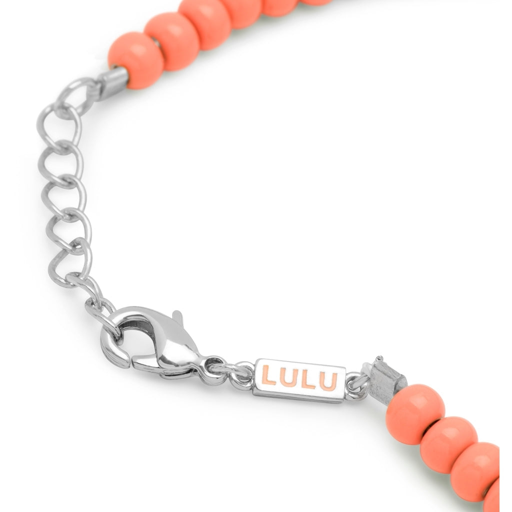 LULU Copenhagen Color Ball Bracelet Charms silverpläterad Bracelets Burnt Coral