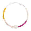 Color Ball Bracelet Pearls forsilvrad - Silver Plated