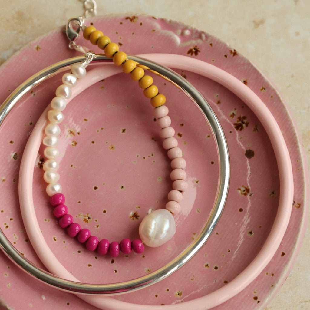 LULU Copenhagen Color Ball Bracelet Pearls guldpläterad Bracelets Guldpläterad