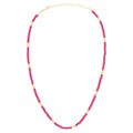 Color Ball Halsband kort - Plum/Silk Light Green