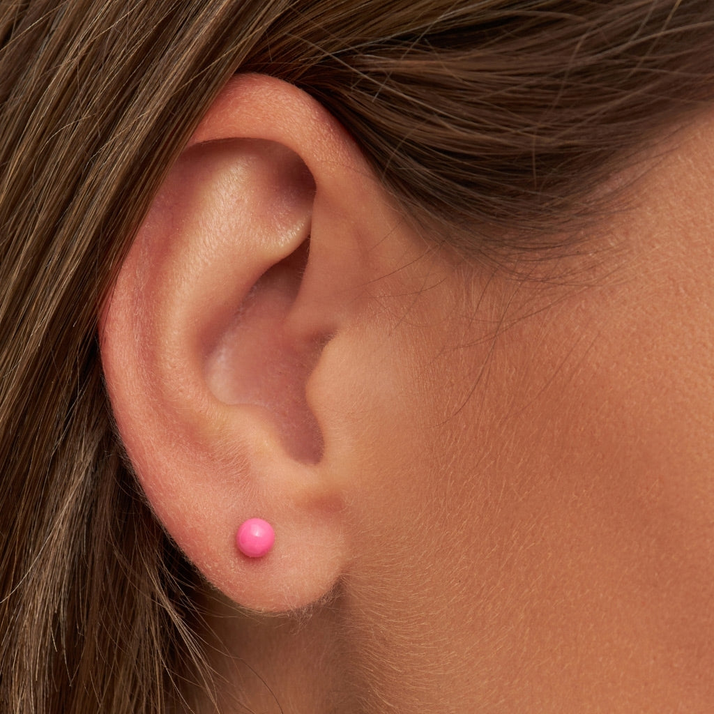 LULU Copenhagen Color Ball Medium örhänge 1 st Ear stud, 1 pcs Pink
