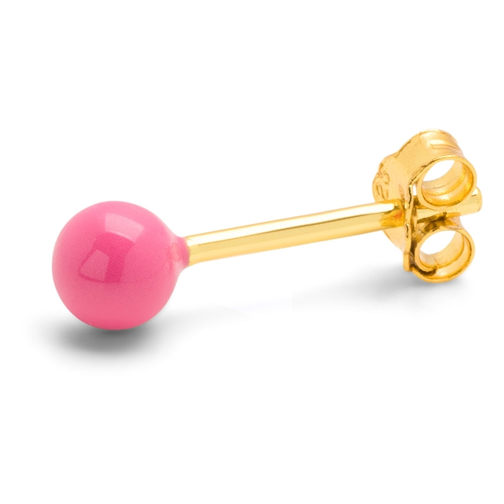 LULU Copenhagen Color Ball Medium örhänge 1 st Ear stud, 1 pcs Pink