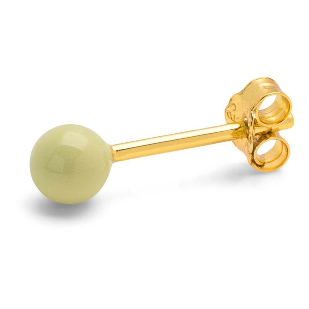 LULU Copenhagen Color Ball Medium örhänge 1 st Ear stud, 1 pcs Silk Light Green